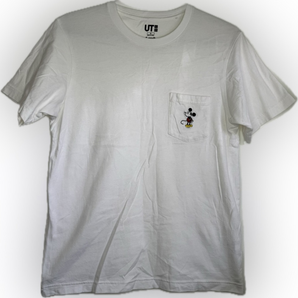 Uniqlo X Disney Yu Nagaba 'Magic For All' Mickey Mouse White T-Shirt Size Small